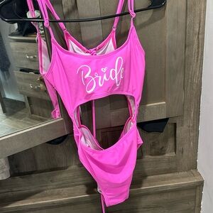 Bride one pieces swimsuit